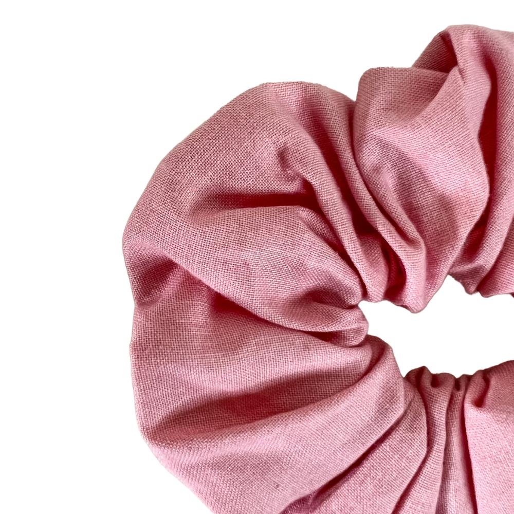 scrunchie cotone rosa