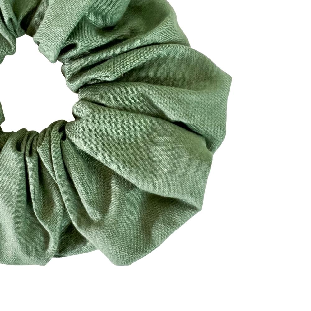 scrunchie cotone verde