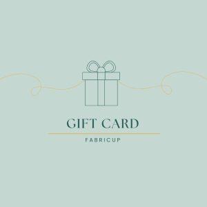 gift card di fabricup da regalare per chi ama prodotti artigianali